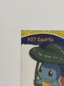 2000 Topps Pokemon #07 Squirtle Blue Logo TV Animation Clear Card #PC4 - Image 2