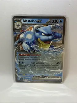 Blastoise EX Stellar Crown Double Rare 030/142 Near Mint Pokemon Card - Image 1