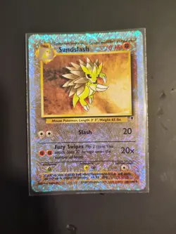 Pokemon TCG Sandslash Reverse Holo Card 62/110 Legendary Collection - Image 1