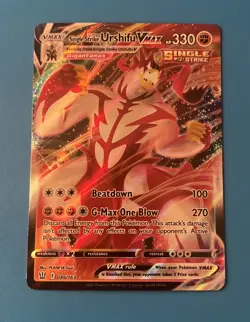 Single Strike Urshifu VMAX 086/163 Battle Styles Ultra Rare Holo Pokemon Card NM - Image 1