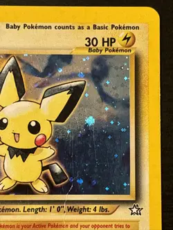 Pokemon Cards Pichu 12/111 1ST EDITION Neo Genesis Holo Rare Mp - Image 3