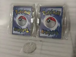 Pokemon Celebrations 25th Anniversary UPC Gold Charizard & Pikachu Cards + Coin - Image 2