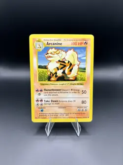 Arcanine 23/102 Base Set Shadowless - Pokemon Card TCG - MP - Image 1