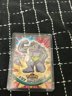 Machoke Pokemon Card Topps #67 TV Animation Edition Series Black Logo - Image 2