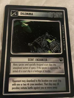 Star Trek CCG 1E FC SCOUT ENCOUNTER Rare Card NEVER PLAYED - Image 1