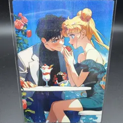 Mamoru Tuxedo Mask & Usagi Sailor Moom Anime Waifu Card Doujin ACG Goddess Holo - Image 2