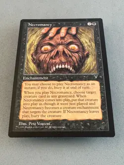 Necromancy Visions MTG Regular—Lightly Played EX—Vintage Magic: the Gathering - Image 3
