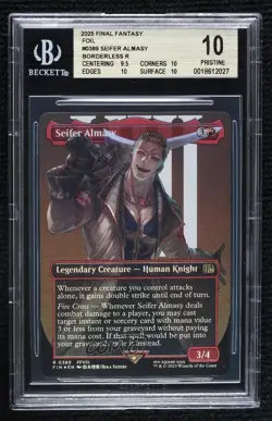 Seifer Almasy Borderless R Foil Magic Final Fantasy BGS 10 PRISTINE - Image 1