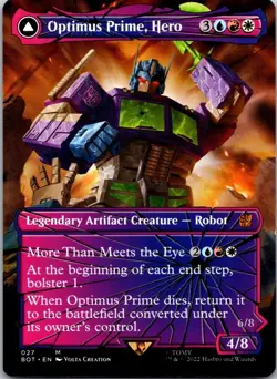 Optimus Prime, Hero (Shattered Glass) 27 Universes Beyond: Transformers NM MTG - Image 1