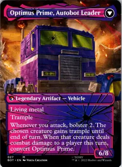 Optimus Prime, Hero (Shattered Glass) 27 Universes Beyond: Transformers NM MTG - Image 2
