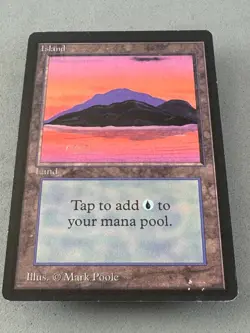 Island MTG Beta 293 (C)—Moderately Played Very Good—Vintage Magic the Gathering - Image 3