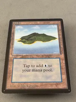 Island MTG Beta 292 (B)—Moderately Played Very Good—Vintage Magic: the Gathering - Image 3