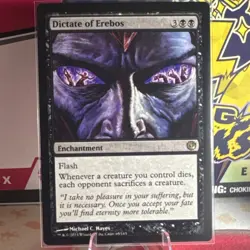 Dictate of Erebos 65 Journey into Nyx Rare Black MTG Michael C. Hayes - Image 1