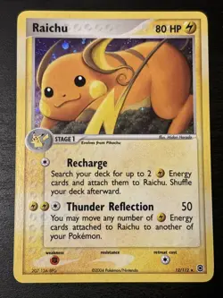 Raichu Holo Rare 12/112 FireRed & LeafGreen Holo Foil 2004 Pokemon Nm - Image 1