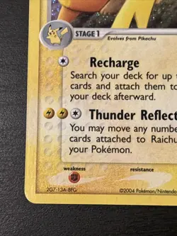 Raichu Holo Rare 12/112 FireRed & LeafGreen Holo Foil 2004 Pokemon Nm - Image 5
