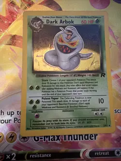 pokemon card dark Arbok holo team Rocket - Image 1