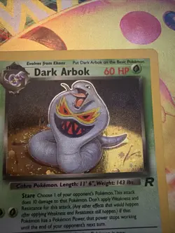 pokemon card dark Arbok holo team Rocket - Image 4