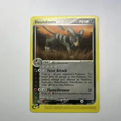 Pokemon TCG Houndoom EX Dragon 34/97 Regular Uncommon Non Holo - LP - Image 1