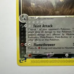 Pokemon TCG Houndoom EX Dragon 34/97 Regular Uncommon Non Holo - LP - Image 5