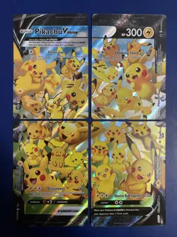 Pikachu V-UNION Set 025 026 027 028 S8a 25th Anniversary Japanese Pokemon Mint - Image 1