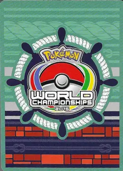 Blastoise World Championship 2015 Pokemon TCG 16/101 Rare Signed Non Holo LP - Image 2