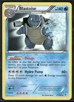 Pokemon - Blastoise 31/149 Regular Rare Boundaries Crossed LP - Image 1