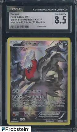 2016 Pokemon BSP Mythical Pokemon Collection #XY114 Darkrai CGC 8.5 NM-MT+ - Image 1