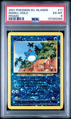 Marill Holo Promo PSA 6 2001 Pokemon Southern Islands Promo #11 - Image 1