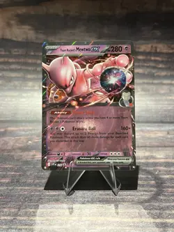Pokemon TCG Team Rocket's Mewtwo ex SVP 216 Destined Rivals Black Star Promo NM - Image 1