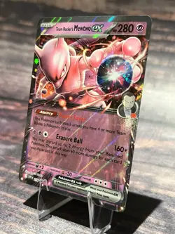 Pokemon TCG Team Rocket's Mewtwo ex SVP 216 Destined Rivals Black Star Promo NM - Image 3