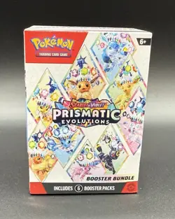 Pokemon TCG Prismatic Evolutions Booster Bundle - 6 packs - FACTORY SEALED NEW - Image 1