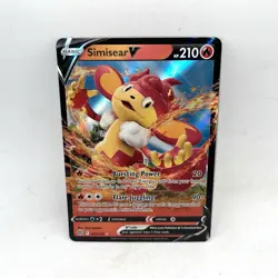Holo Simisear V 027/172 Ultra Rare Brilliant Stars Pokemon TCG - Image 1