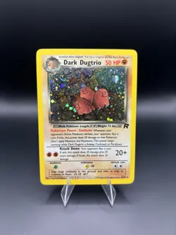 Pokemon Dark Dugtrio TCG 6/82 Rare Holo Team Rocket Vintage - NM/LP - Image 1