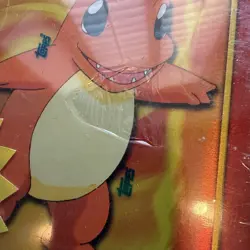 TOPPS TV ANIMATION EDITION CHARMANDER POKEMON GAME - 1999 Factory Sealed (worn) - Image 4