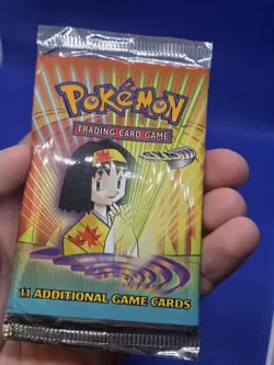 VTG 2000 WOTC SEALED Pokemon Gym Heroes Unlimited Booster Pack Erika Artwork - Image 4