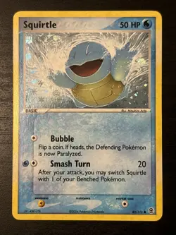 Squirtle 83/112 FireRed & LeafGreen Reverse Holo 2004 Pokemon Nirvana Nm - Image 1