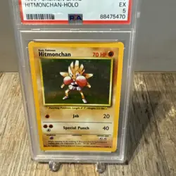 1999 Pokemon Base Set Hitmonchan-Holo #7 PSA 5 - Image 3