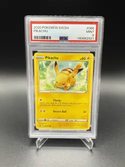 2020 POKEMON SWORD & SHIELD #065 PIKACHU PSA 9 - Image 1