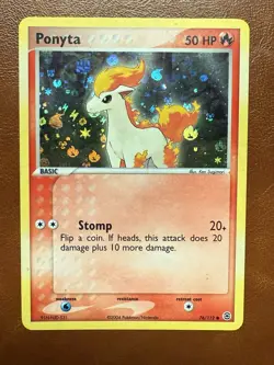 Ponyta 76/112, EX FireRed LeafGreen, 2004 FRLG Reverse Holo Pokemon, TCG, LP - Image 1