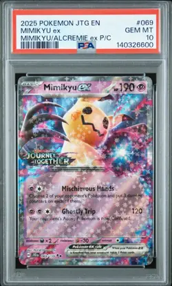 Pokemon MIMIKYU ex Journey Together Stamped Promo 069/159 ~ PSA 10 - Image 1