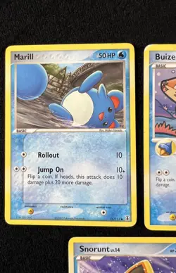 2005-07 Pokemon Lot Marill Delta Species 76/113 Buizel 75/123 Snorunt 100/125 - Image 3