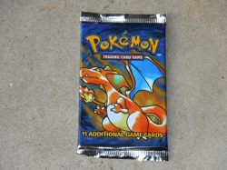 1999 POKEMON BASE SET UNLIMITED BOOSTER PACK CHARIZARD ART FOIL PACKS - Image 1