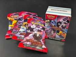 Pokemon TCG DESTINED RIVALS Booster Bundle & 4 Sleeved Art Set - 10 packs total - Image 1