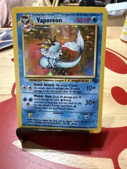Vaporeon 12/64 Holo - Pokemon TCG Jungle Set - Unlimited Holo Rare HP - Image 1