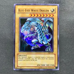 NM Blue-Eyes White Dragon JMP-001 Ultra Rare YuGiOh 620 - Image 1