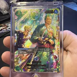 Bandai Roronoa Zoro PRB02-006 SP Blocker Holo 4000 Power One Piece Card - Image 1