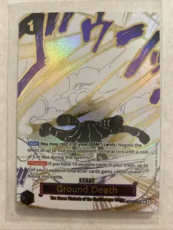 Ground Death (Alternate Art) OP14-096 Rare The Azure Sea's Seven One Piece NM - Image 1