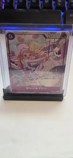 One Piece TCG Japanese Sanji and Pudding EB02-035 SR Anime 25th Collection - Image 1