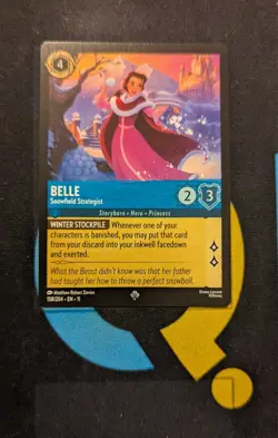 Belle - Snowfield Strategist 158/204 Super Rare Disney Lorcana Winterspell - Image 1