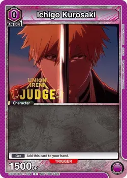 Ichigo Kurosaki Judge Foil - UEPR /BLC-1-039 NM - Union Arena - Image 1